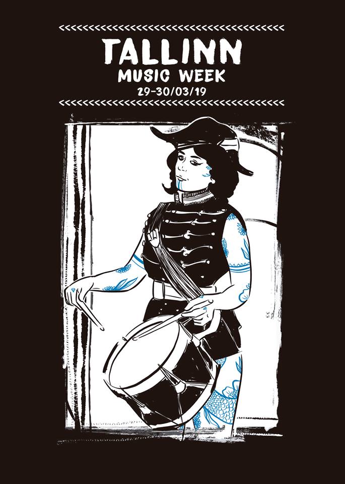 💎 Just one week away from Tallinn Music Week 2019 💎 We're super excited! Catch our show at: 
 🔥 30.03.2019 || 19:00 hrs ||  Kivi Paber Käärid || 🔥
 [the lovely <a href="/NikoBleach/">Niko Bleach</a> designed this great image for us!]