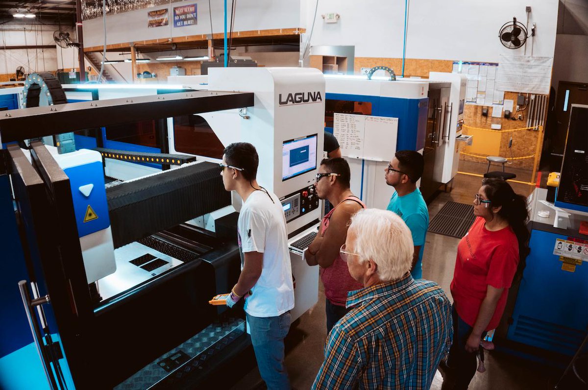 LagunaTools's tweet image. We have lasers for every shop, no matter how big or small! The lasers at FAMCO are a little on the larger side...
#lagunatools #supermaxtools #laser #lagunalaser #lasers #lasercutting #laseretching #laserengraving #metalcutting #metalshop