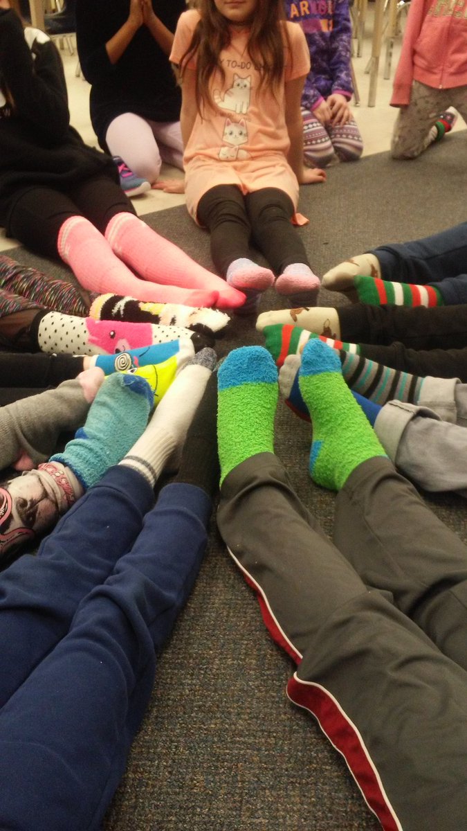 csouth3's tweet photo. Wacky Socks Day for Down Syndome awareness@#bayview https://t.co/T1cgiZTIoB