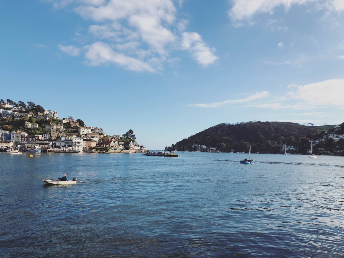 A picture-perfect view of the River Dart, taken from the embankment in Dartmouth.