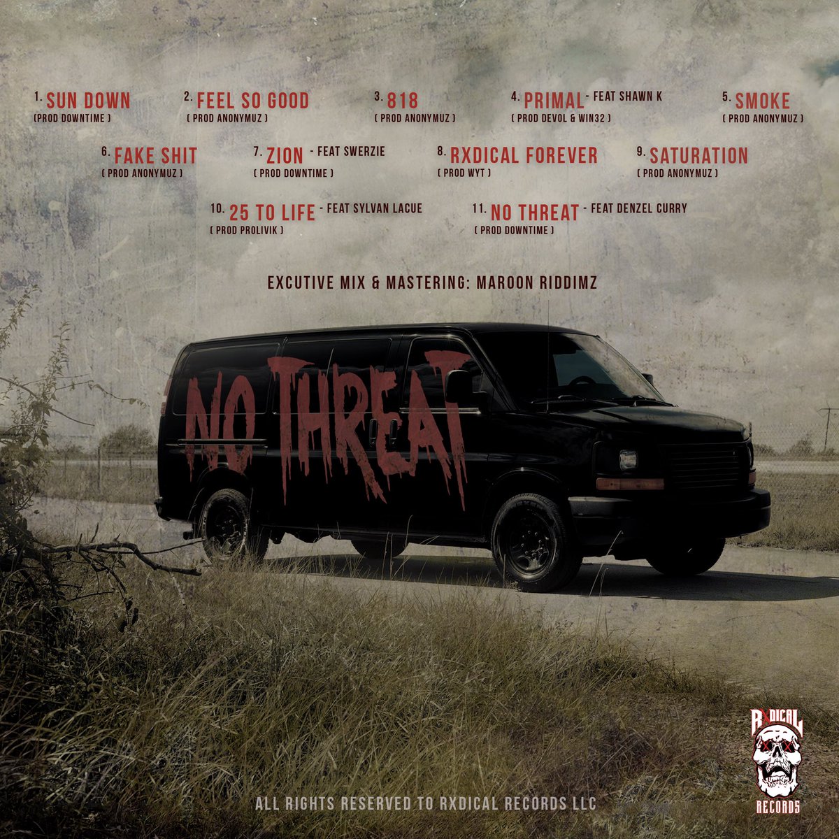 Anonymuzkilla's tweet image. THERE IS NO THREAT

T R A C K L I S T 

3/25/19 ❌❌❌