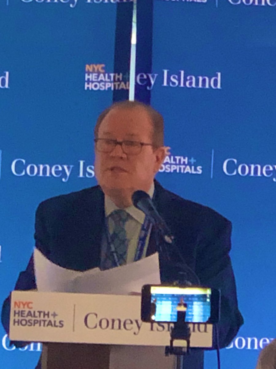 JSLSaba's tweet image. CEO Bill Brown poised to begin the Coney Island Hospital ground breaking ceremony- proud day for all involved in this historic project and NYC! @NBBJDesign