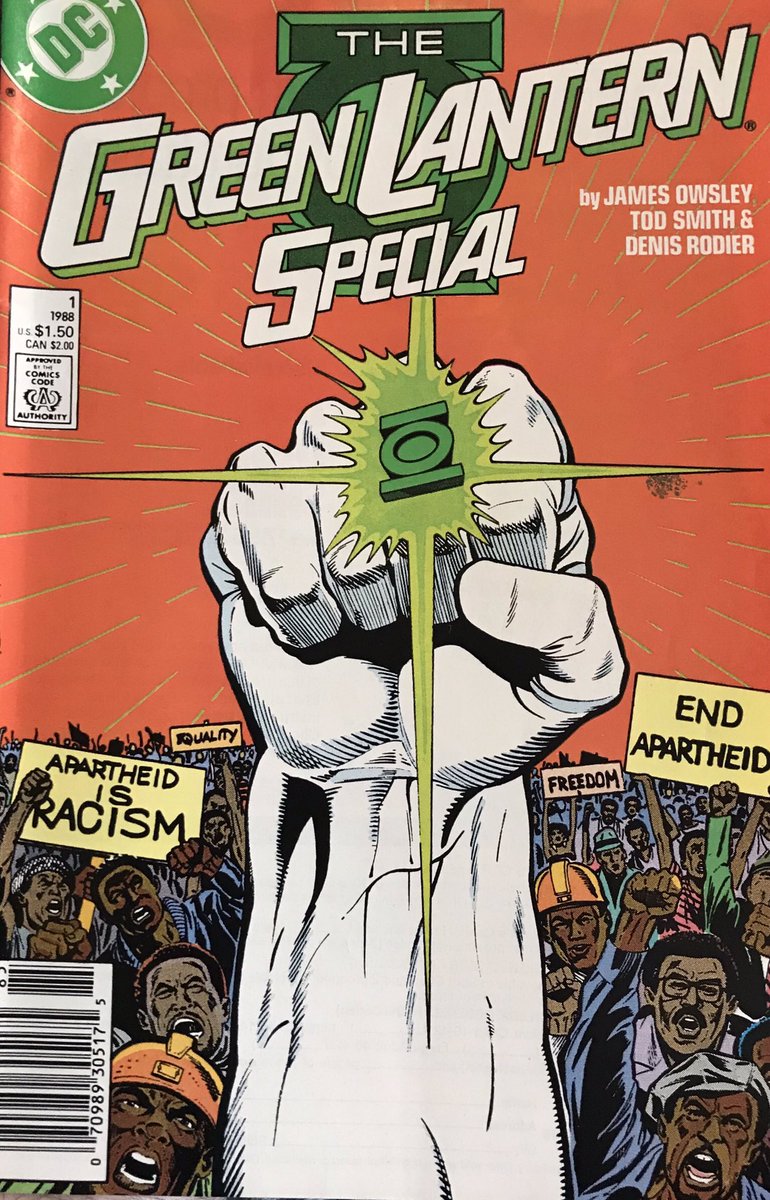 ManFirestorm's tweet photo. Green Lantern Special 1 - Next up in the Sharp Morrison tribute series is a GL comic from the days when comics weren’t political. Topics like racism were dealt with metaphorically...
#JimOwsley
#TodSmith
#DenisRodier
#AnhonyTollin
#ToddKlein https://t.co/0dywyJQ8ts