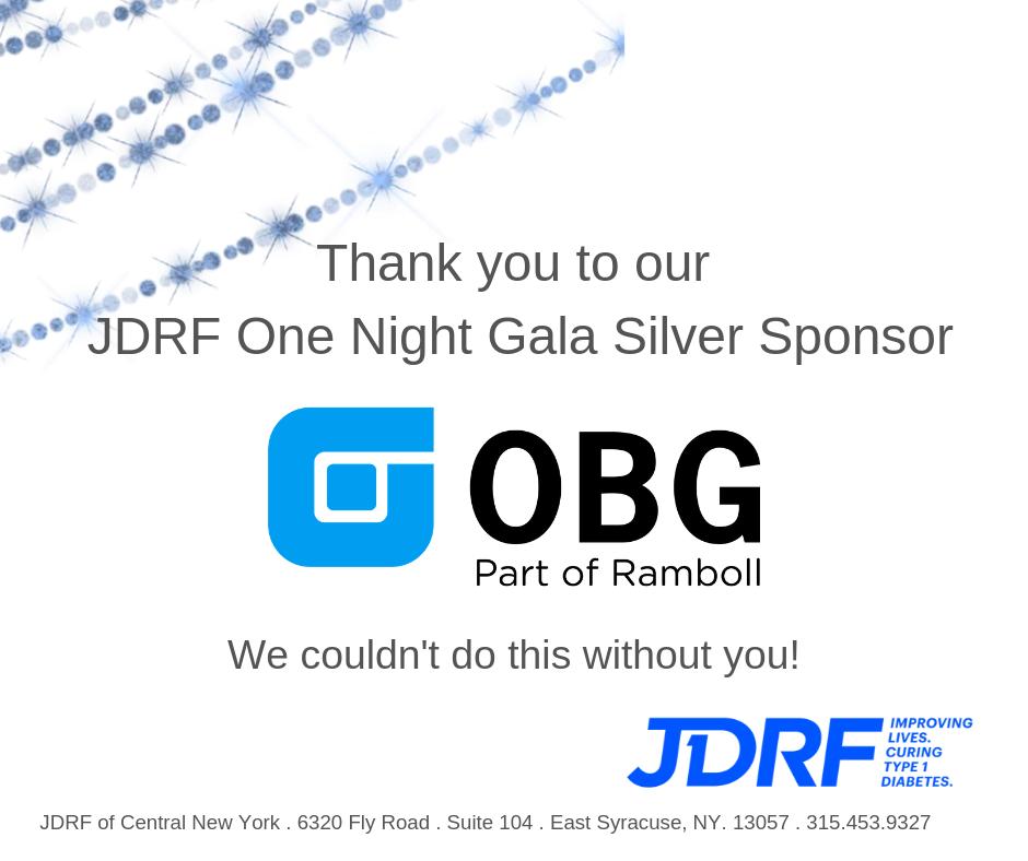 Thank you to our Silver Gala Sponsor, OBG - part of Ramboll!