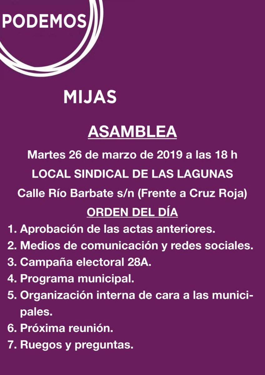 AhoraMijas's tweet photo. Vamos a por todas y queremos que seas partícipe del sueño de cambiar, debes ser sujeto en una frase donde el predicado sea el tener un ayuntamiento al servicio de las personas usando el verbo, la democracia, para lograrlo sin manipulaciones y, mucho menos, sin personalismos. https://t.co/yZdhbKJd4F