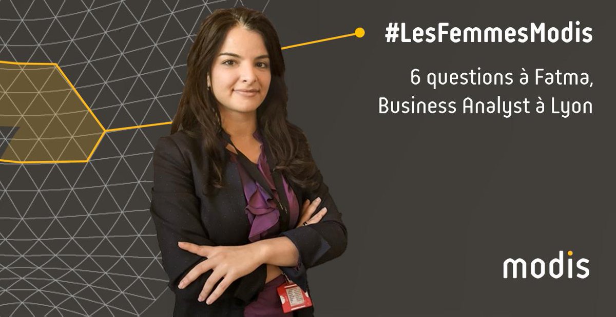 AkkodisFrance's tweet photo. [ #LesFemmesModis - Episode 4 ] Les métiers du numérique sont souvent considérés comme des métiers d’homme. Mais, elle en pense quoi Fatma, Business Analyst chez @ModisFrance à #Lyon ? ▶️https://t.co/Zh1f8CIRKC 

#WomenInTech #FemmesIngénieures #numérique #EgalitéHF #mixité https://t.co/vcKWYluQ3I