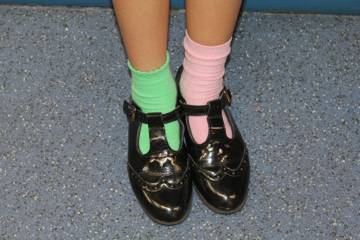 We wore #OddSocks today for #WorldDownSyndromeDay2019. Can you guess who's who? #Part5