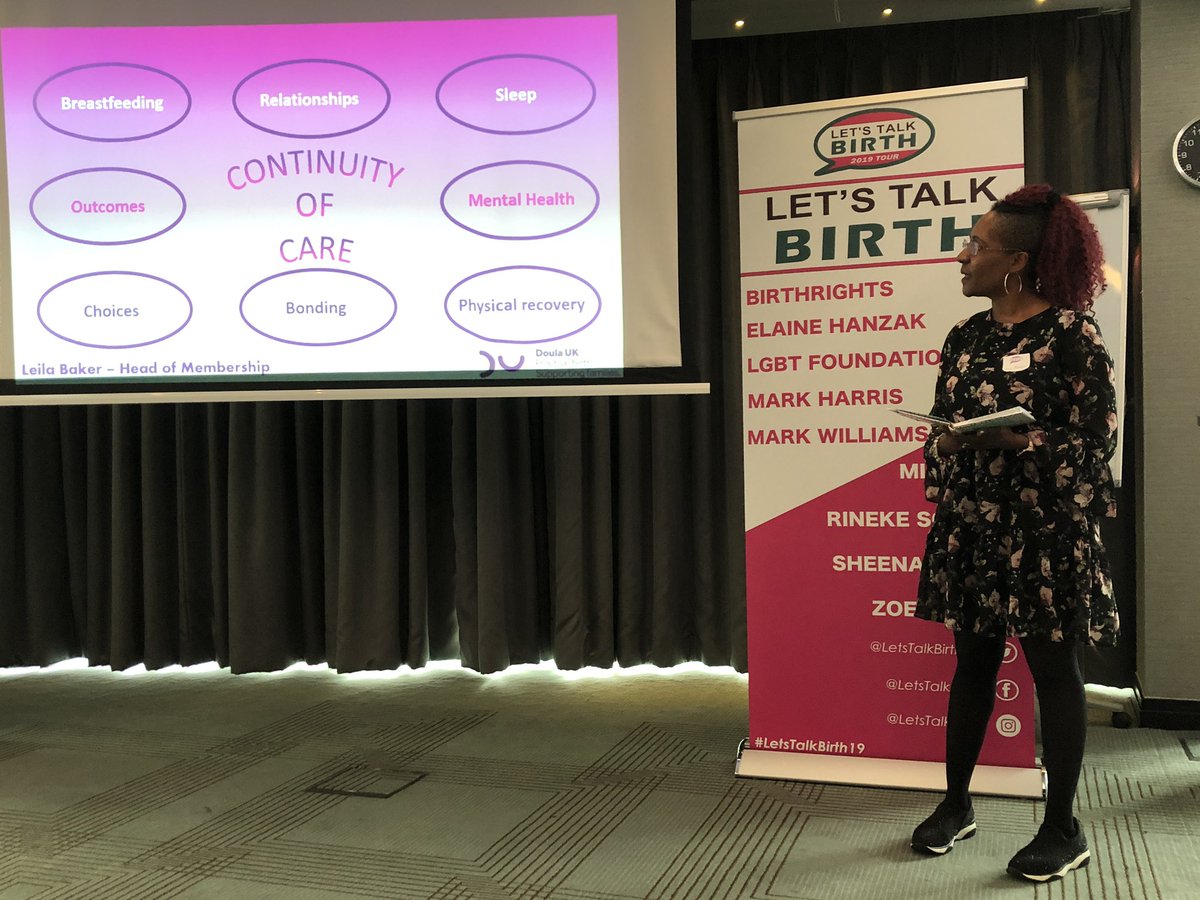 SaimaKara's tweet photo. "With continuity of care, people are much more likely to share what's going on for them and you're more likely to spot differences in their health/wellness" @sidebysidedoula #letstalkbirth19 https://t.co/JPUynR0okf