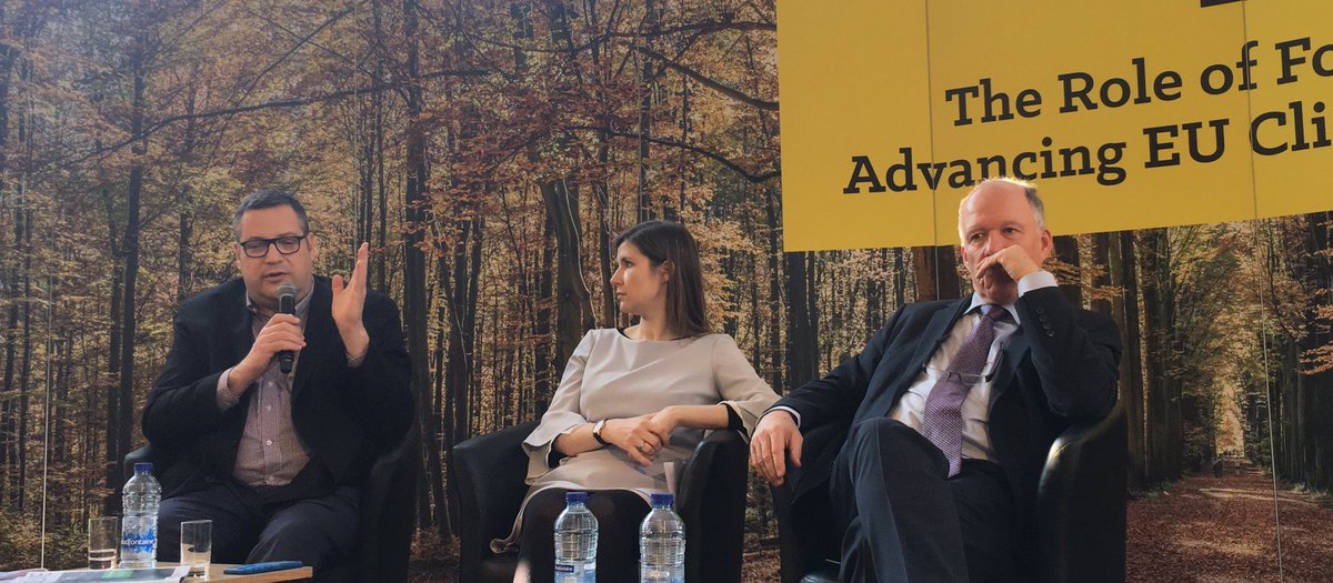 RevolveMediaCo's tweet photo. The #EU can facilitate exchange between regions, create technology platforms & databases and support transformation processes for better #forests in #Europe, says Andreas Kleinschmit von Lengefeld Institut from Technologique FCBA #ForestCityProject #Cities4Forests #IntForestDay https://t.co/UevpbRrfIw