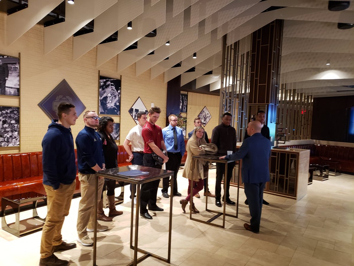 UASMCEC's tweet photo. Huge thank you to Mark Mazzagatti and the rest of the @cavs organization for hosting our club yesterday! Here are a few pictures from the event #SMCEC #Networking #BeTheFight https://t.co/elHtfreO2I