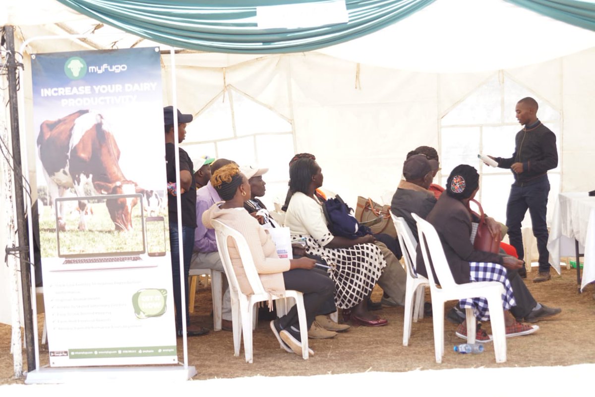 MyfugoApp's tweet photo. A successful day attachment Laikipia Dairy Expo. Our sales onboarded over 200 customers
#Dairy #Cow #startup https://t.co/OVYCU93U4k