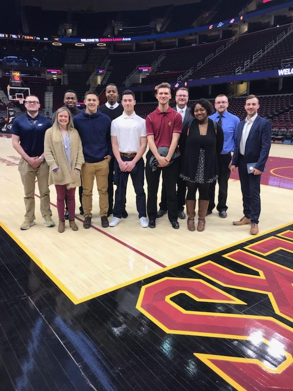 UASMCEC's tweet photo. Huge thank you to Mark Mazzagatti and the rest of the @cavs organization for hosting our club yesterday! Here are a few pictures from the event #SMCEC #Networking #BeTheFight https://t.co/elHtfreO2I
