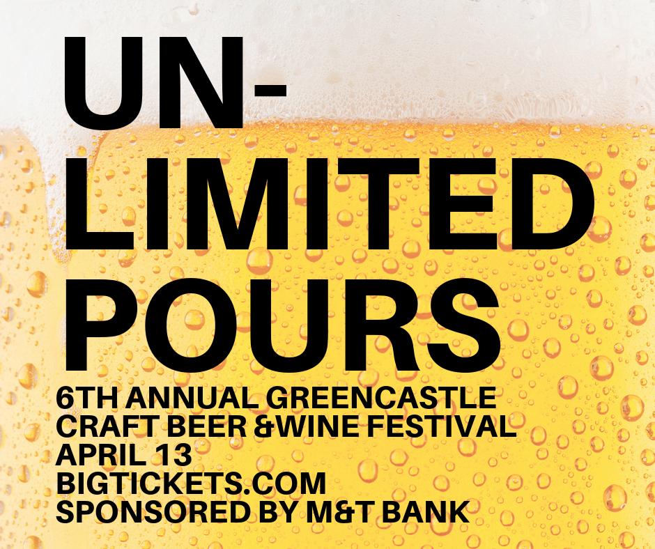 GA_Chamber's tweet image. Did you know that your admission to the Greencastle Craft Beer &amp;amp; Wine Festival includes unlimited pours? Get your tickets now and save $5: bigtickets.com/events/greenca…