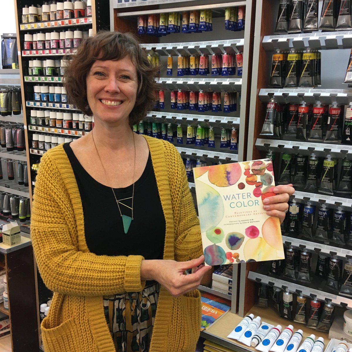 mixedmediashop's tweet photo. @NancyBenoy is now here once a week helping out in the shops. She has a watercolour workshop coming up on April 11. #hamont https://t.co/Q3onfkpjUW