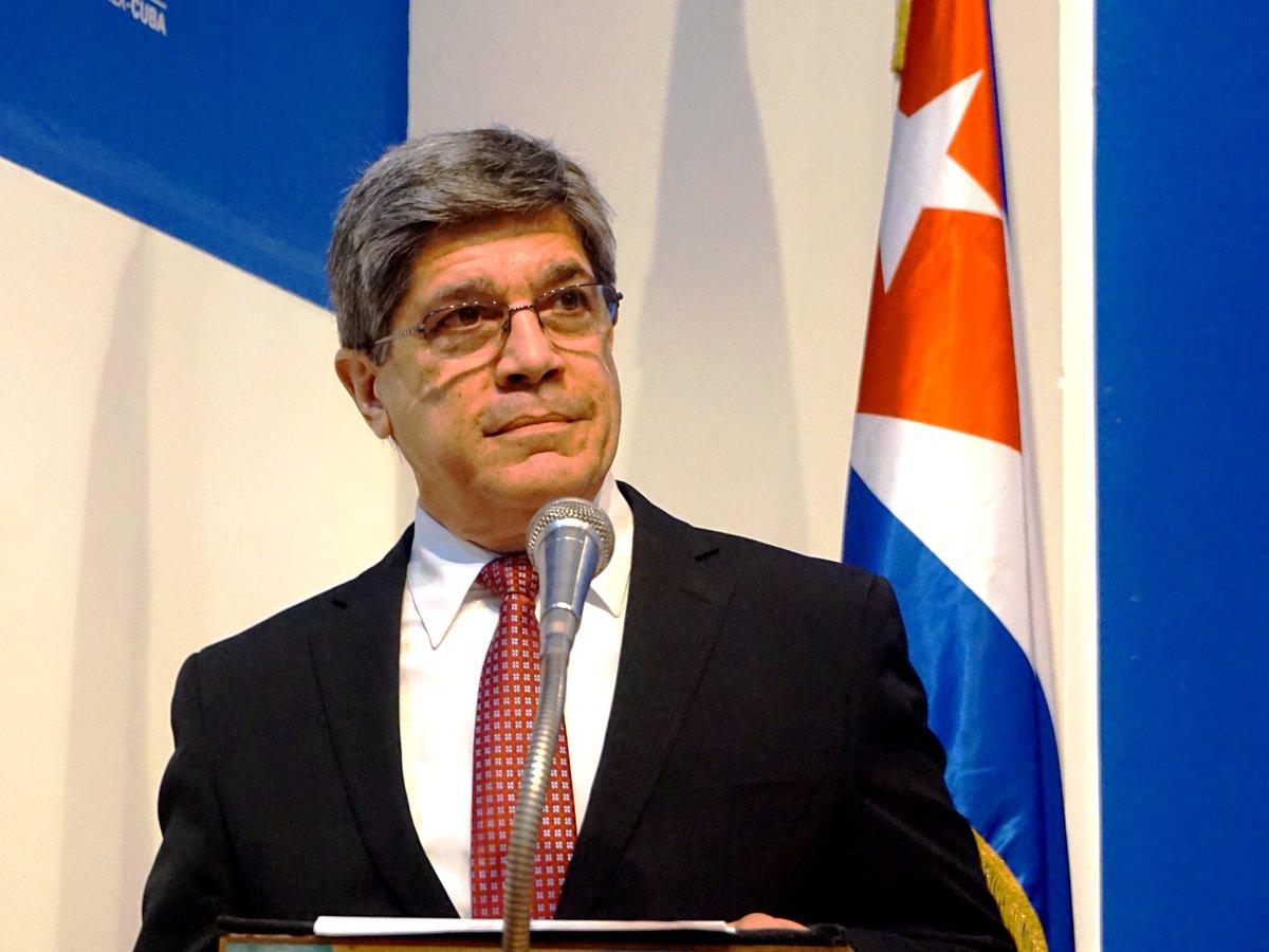 Declaraciones de Carlos Fernández de Cossío, director general para  Estados Unidos de la Cancillería cubana, sobre la Ley Helms Burton
 bit.ly/2CtFAtm