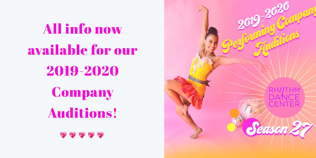 RhythmAtl's tweet photo. 2019-2020 Company Audition Info now avail!! 🎉🎉🎉 https://t.co/I754lGrcAj https://t.co/M7iOyKts1z