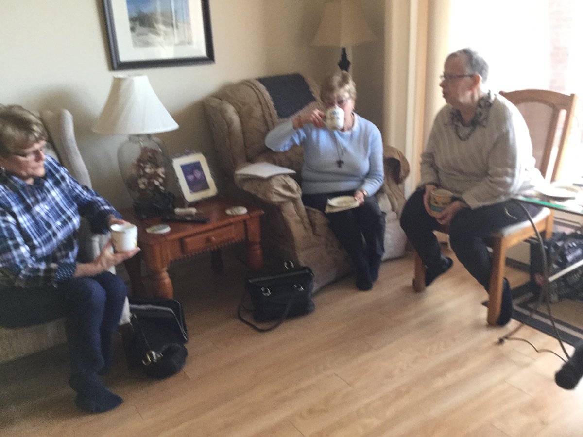 SusanLeRue's tweet photo. Gr8 morning at #DiscipleshipGroup. Sharing faith w others, growing & learning. Thanks @BibleDinahMo @SaintBP 4 Gr8 read. Was worried about #SacredSilence bit, & really surprised I enjoyed it. #GiftOfGab 😂#WeR💒Thanks Andi & Colin 4 hosting https://t.co/lO4uUz4QLU