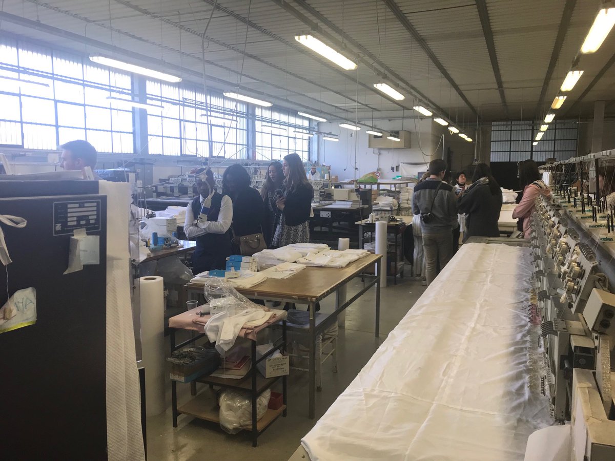ianrcross's tweet photo. Learning how to make and embroider luxury linens in Tuscany with ⁦@bentleyu⁩ marketing students https://t.co/0cxyEU5c3J