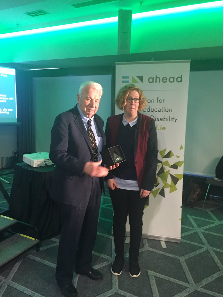 aheadireland's tweet photo. The winner of the John Kelly Award is Helena Farrell from @kinsalecollege, congratulations! #JourneyToOz https://t.co/VcwG2bM2MR