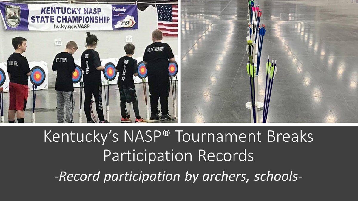 naspschools's tweet photo. #archery #nasp - Kentucky’s NASP® Tournament Breaks Participation Records - https://t.co/Z9vJhhXPQh https://t.co/yG4jFNUiyC