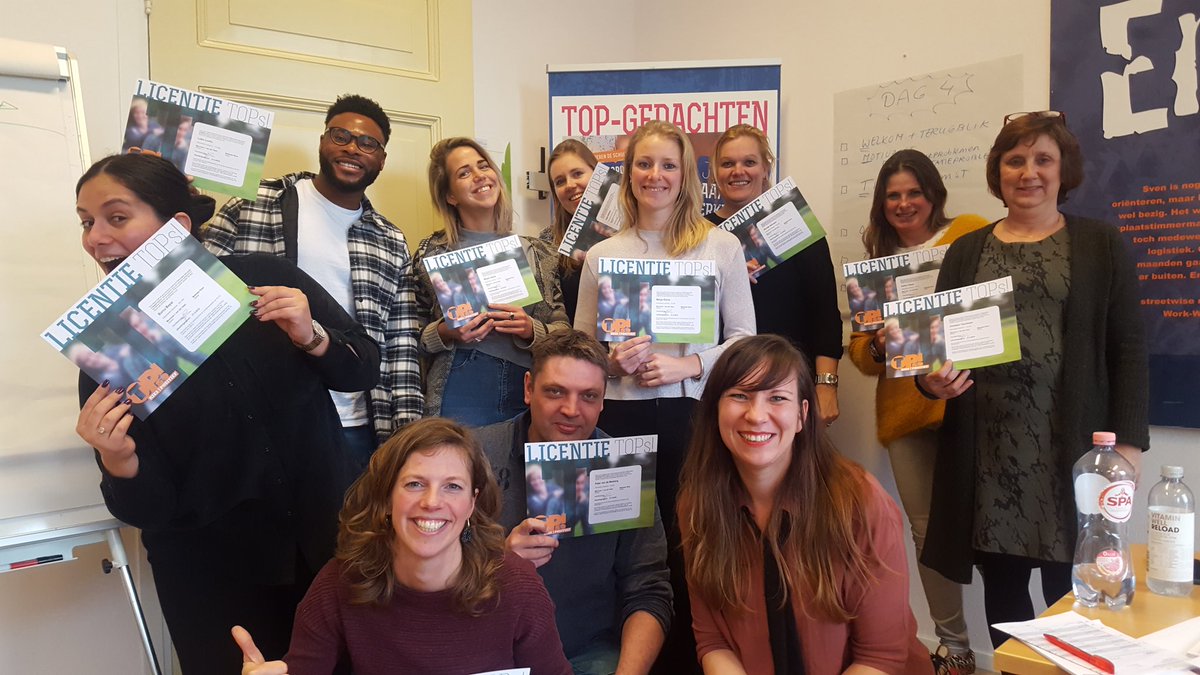 Een groot compliment voor hoe deze 10 toppers (en hun opleider) de afgelopen dagen bezig zijn geweest om alle TOPs!-bijeenkomsten onder de knie te krijgen! Van harte gefeliciteerd met jullie licentie! #kiesvoorpositief