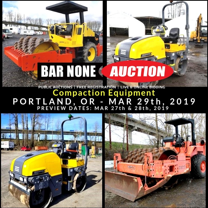 barnoneauction's tweet photo. #letsdothework
We have Compaction Equipment 💪👷♂️ in the #Portland MARCH 29th, 2019 Auction
#DynapacCA150PD #DynapacCC1200 #Hamm2522DSB #Compactor #compaction #VibratoryRoller #roadroller #soilcompactors #engineeringandarchitecture #paddrumrollers #padfoot #civilengineering https://t.co/UCkxhcduCC