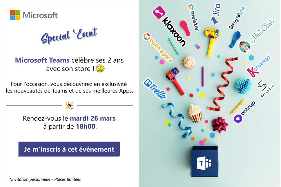 [#EVENT] We'll see you in Paris, on Tuesday, March 26th to celebrate 2nd Microsoft Teams birthday 🎉 We'll introduce you to MailClark 2.0! 😀 buff.ly/2CznJ4d