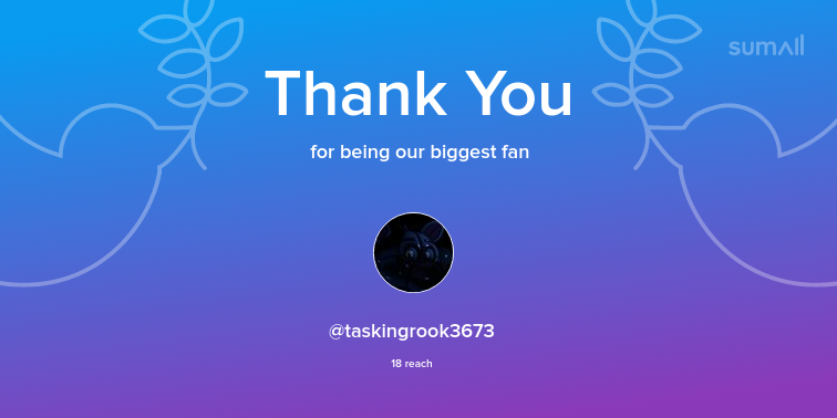 Kevg004's tweet photo. Our biggest fans this week: @taskingrook3673. Thank you! via https://t.co/bRSfrAA18L https://t.co/Z01BAheO1V