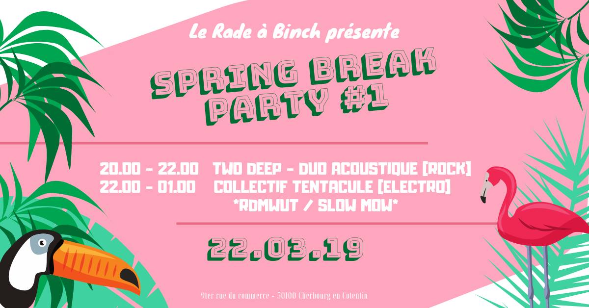 OCMeve's tweet photo. Demain, OCM part en installation au "Le Rade à Binch" à l'occasion du Spring Break #1.🎉🌴
Installation d'une tente et mise en place de mobiliers.

Venez nombreux retrouver le groupe TWO DEEP ainsi que le Collectif Tentacule!
#Cherbourg #Musique #SpringBreak https://t.co/1cYi6Oj2qK