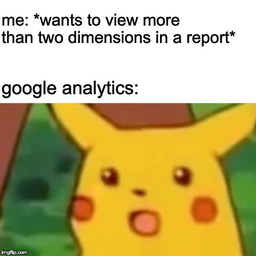 analyticsmemes's tweet photo. Why @googleanalytics, WHY? https://t.co/7X6OP3CgFa