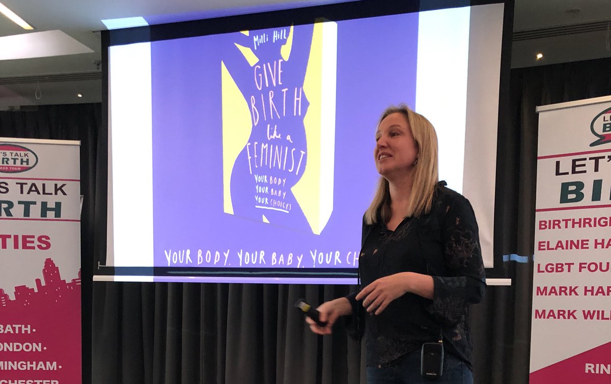 SaimaKara's tweet photo. The amazing @millihill founder of @birthpositive shares the backstory of her latest book "Give Birth like a Feminist" - she wants to start the conversation about Birth as a feminist issue and share the idea that women giving birth have power and choice 💪🏽 #letstalkbirth19 https://t.co/Xx456MAtii