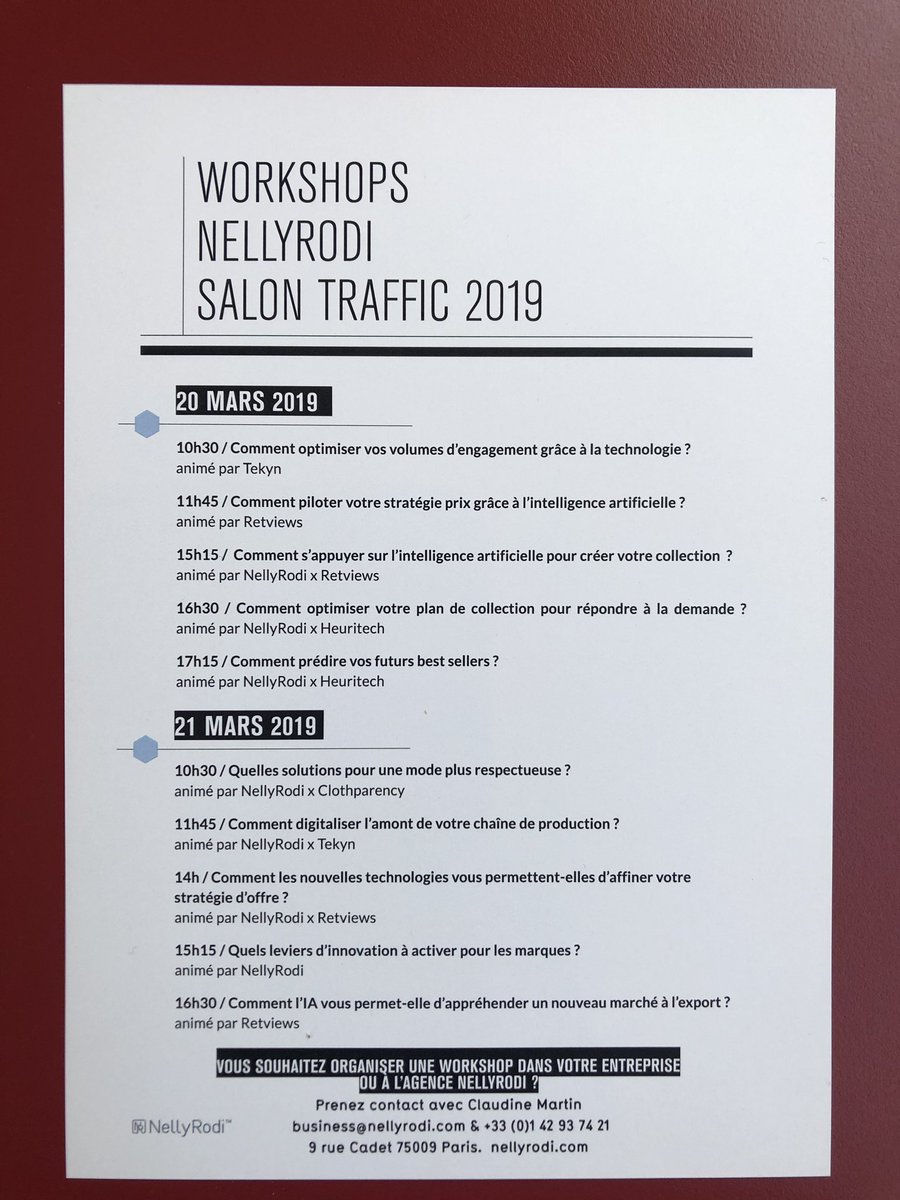 nellyrodi's tweet photo. Dernier workshop de la journée : Comment L’IA vous permet d’appréhender un nouveau marché à l’export ? Avec @nellyrodi et #retviews #salontraffic https://t.co/RiktrYGi9H