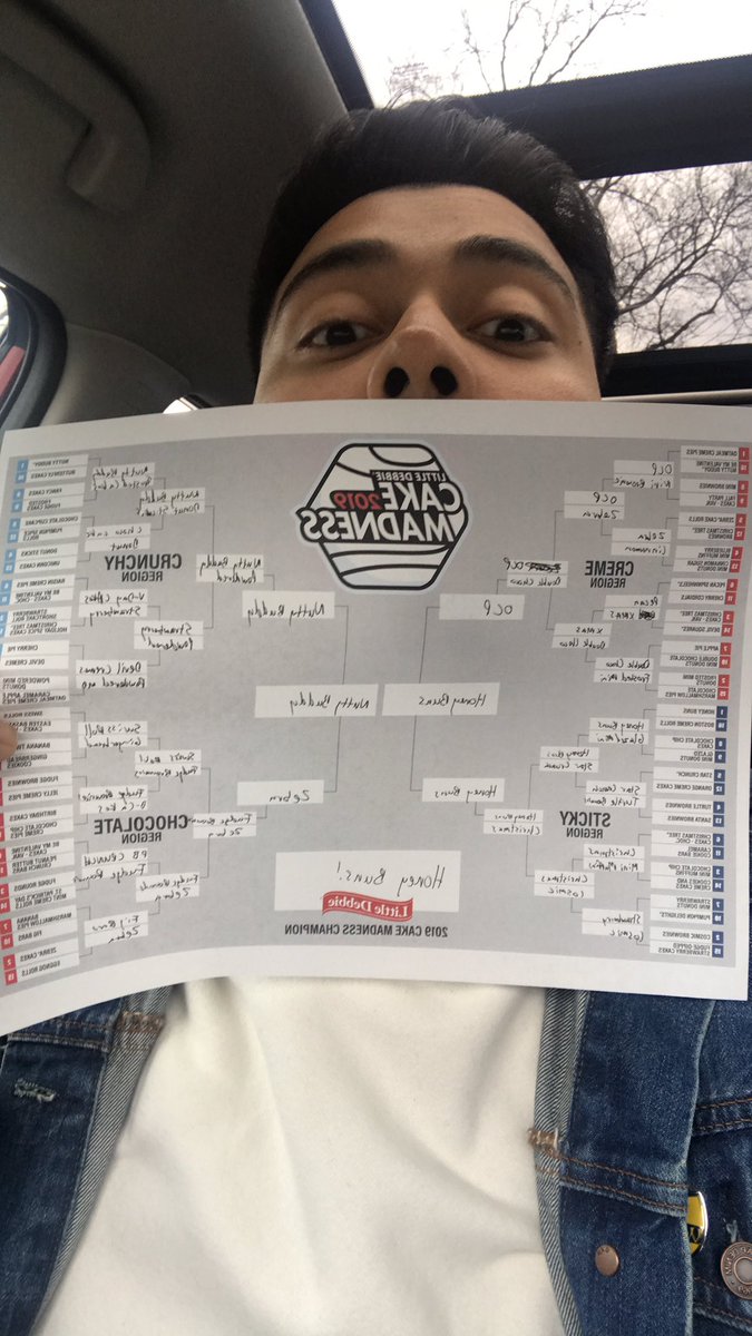 _MarvinCampos's tweet photo. Ready for Honey Buns to win it all this year! @LittleDebbie #CakeMadness https://t.co/CO1tAJLfR4