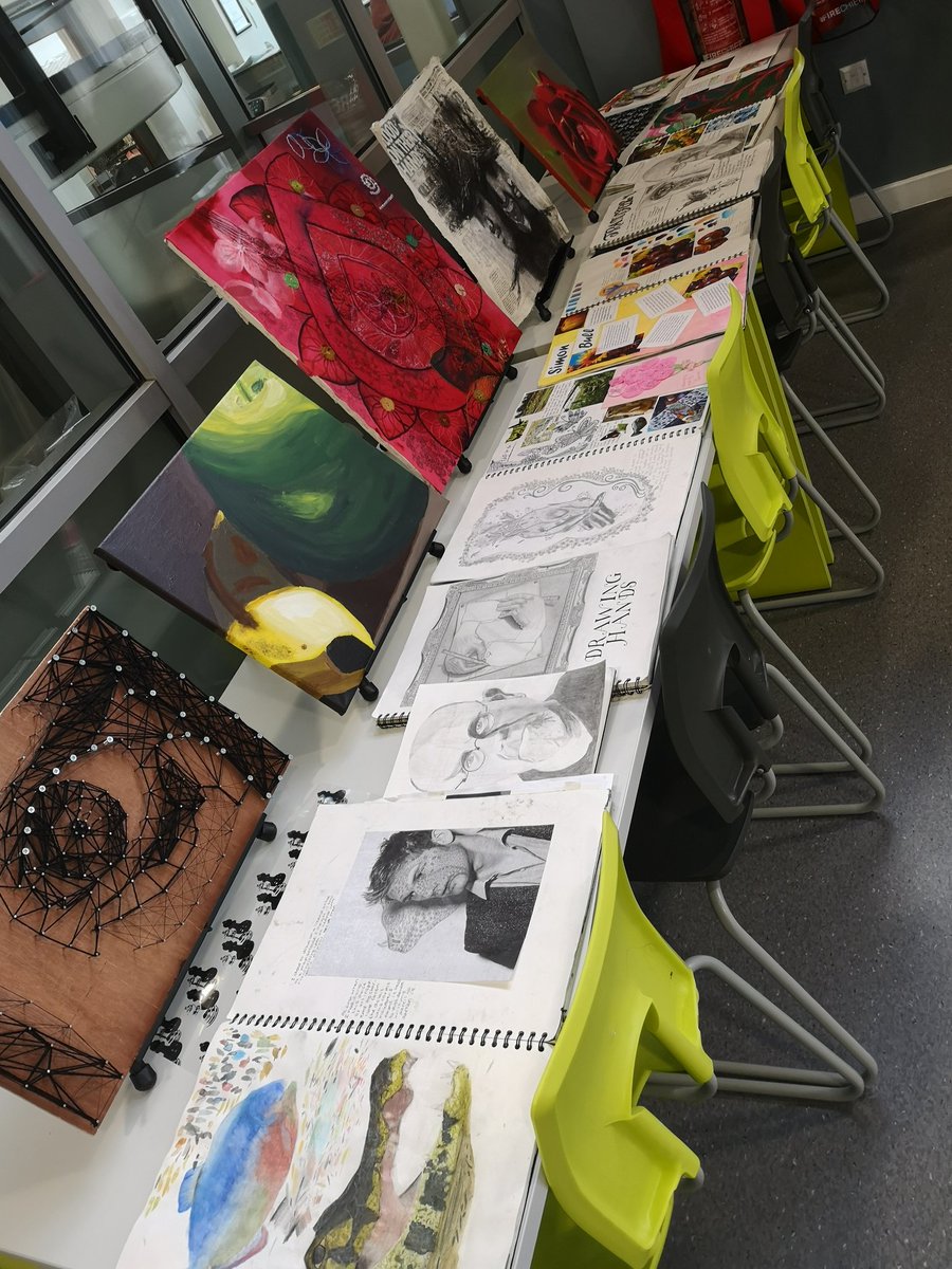 Pop up display to promote all the amazing work our students do at DMA #art #awesome #excellence #hardwork