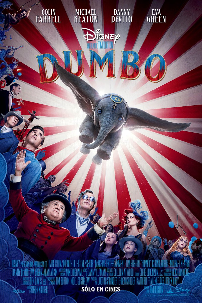 ¡CONCURSO EXPRESS! ¿Quién quiere ir a la avant-premiere de #Dumbo? Es este sábado a las 09:30am en el Cinépolis La Reina (versión doblada). Sortearé unas entraditas DOBLES + popcorn entre los RT. ¡Estreno 28 de marzo! ¡Suerte!