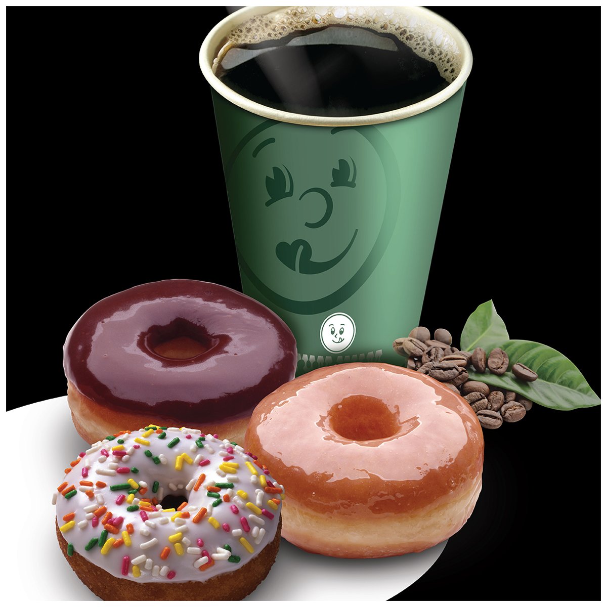Nothing goes better with donuts than coffee, except more donuts