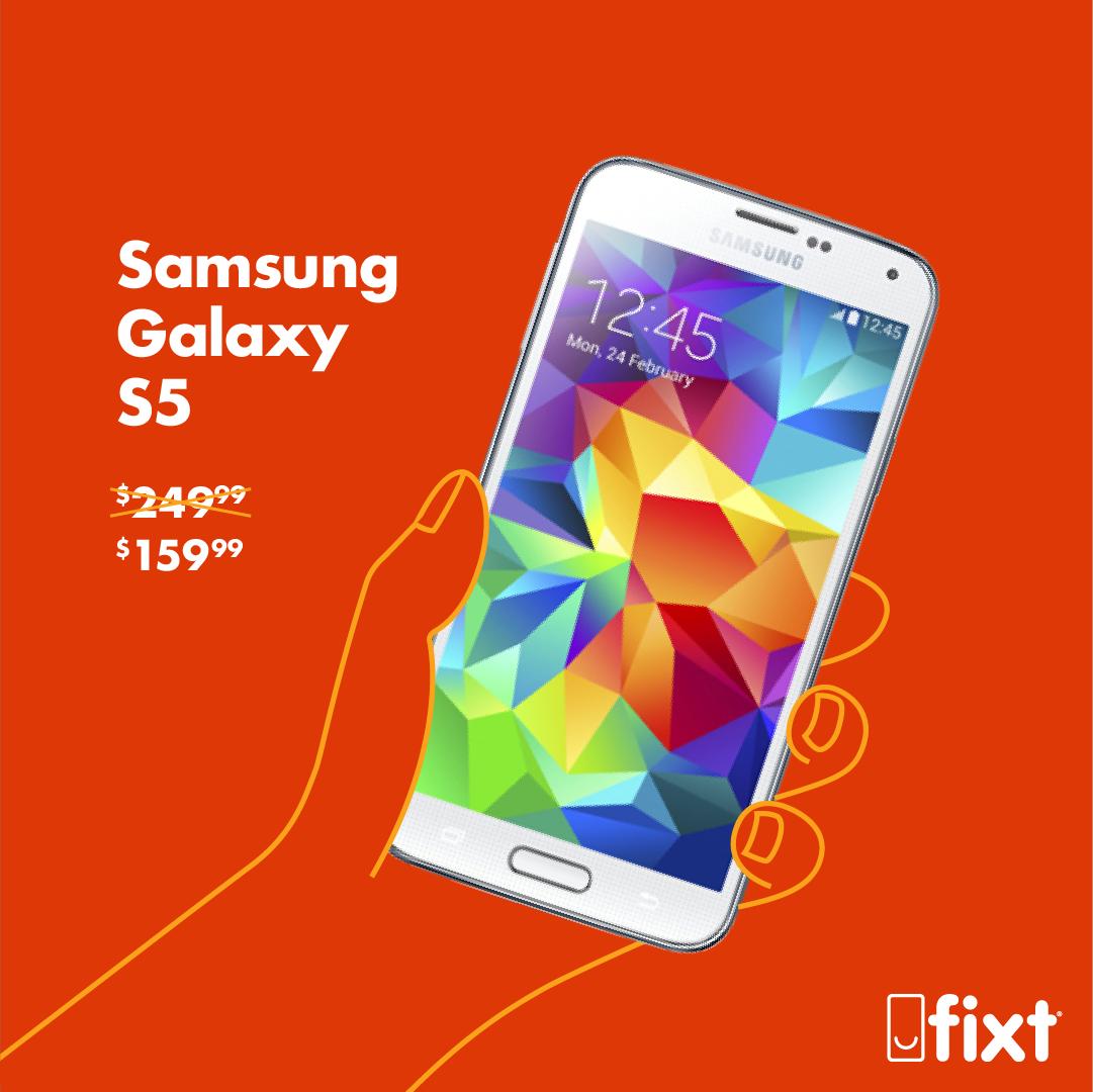 FixtWireless's tweet photo. Buying new seems so old. 
Samsung Galaxy S5 - Fixt Certified Refurbished:
• Get $10 off with promo code FIXT10 
• FREE Shipping Canada wide
• FREE Charging Cable
• 12 Month Limited Warranty
Buy with confidence at Fixt.

https://t.co/Etb8iD1HLZ https://t.co/bOw6ZyMJ0p
