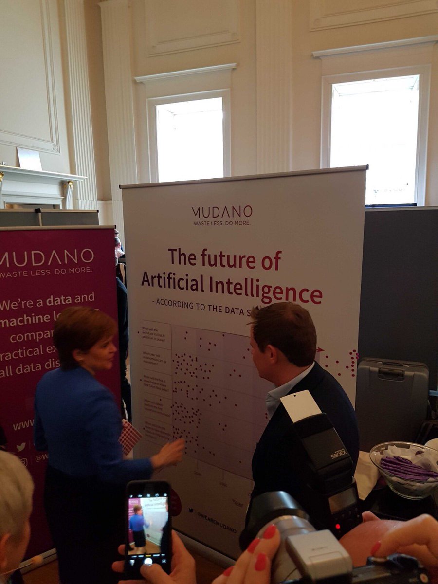 WeAreMudano's tweet photo. Our CEO @EdBroussard thoroughly enjoyed meeting @NicolaSturgeon and discussing the future of AI. https://t.co/dipmCCIwNq