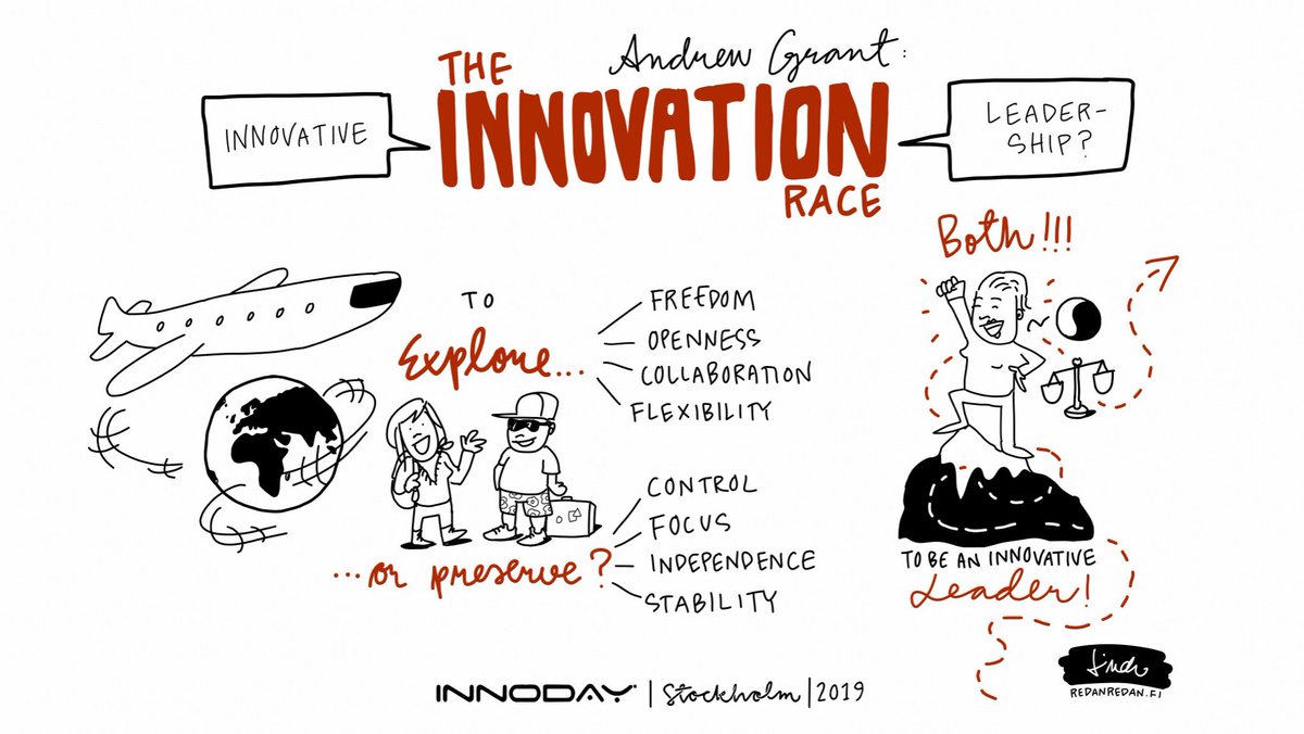 To be an innovative leader you need to be both an explorer and a preserver - #Innoday19