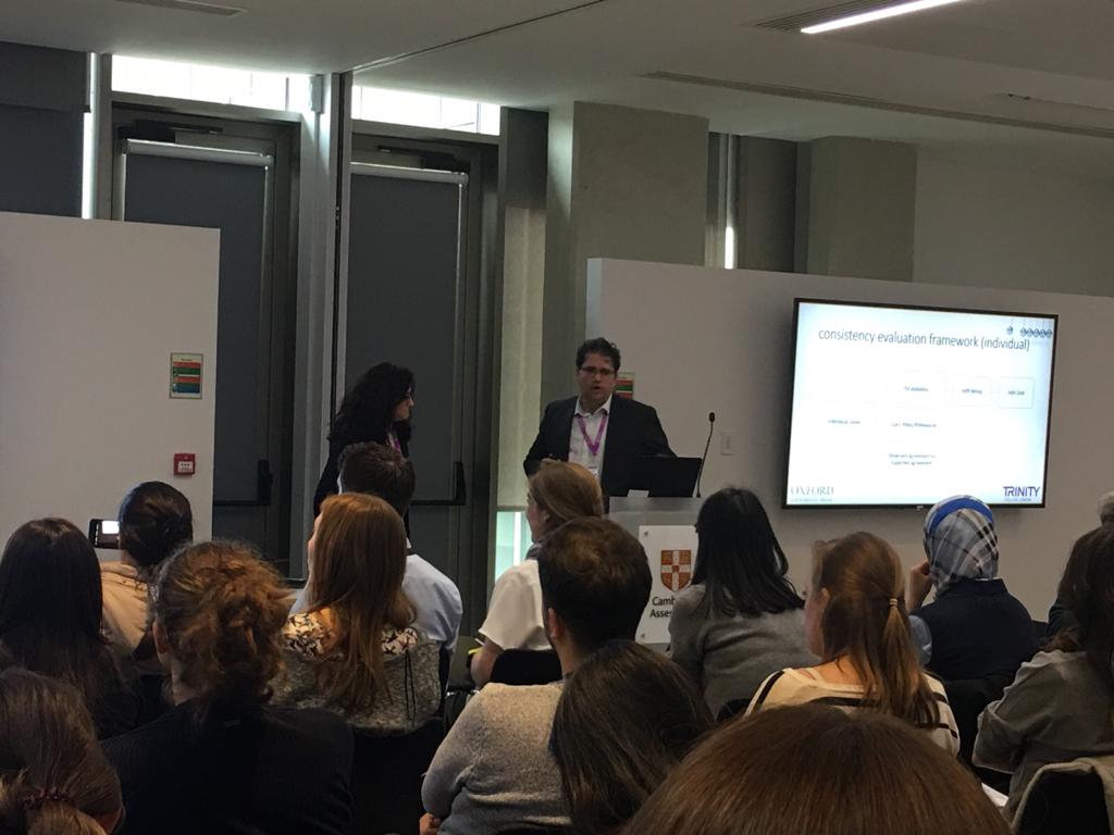 First UK User Rasch Group Presentation. First co-presentation with Voula. Organised by @Cam_Assessment