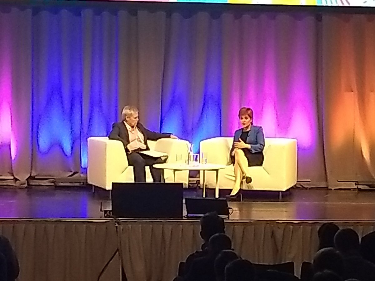 Dhruv1812's tweet photo. Truly incredible to hear The First Minister of Scotland @NicolaSturgeon talk about her vision of using Data and AI for #Scotland. Unlike most politicians around the world, she is well aware and knowledgeable about the subject. Great Leader #DataFest19 #DataTogether https://t.co/q00413GKRq