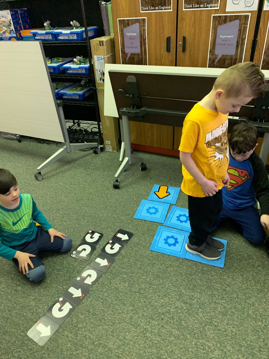 thurston220's tweet photo. Wow! So impressed with the respectful collaboration in @VharmsD STEM class today as Ss programmed each other through the maze. #NBSColtPride https://t.co/oSMQDMFp2y