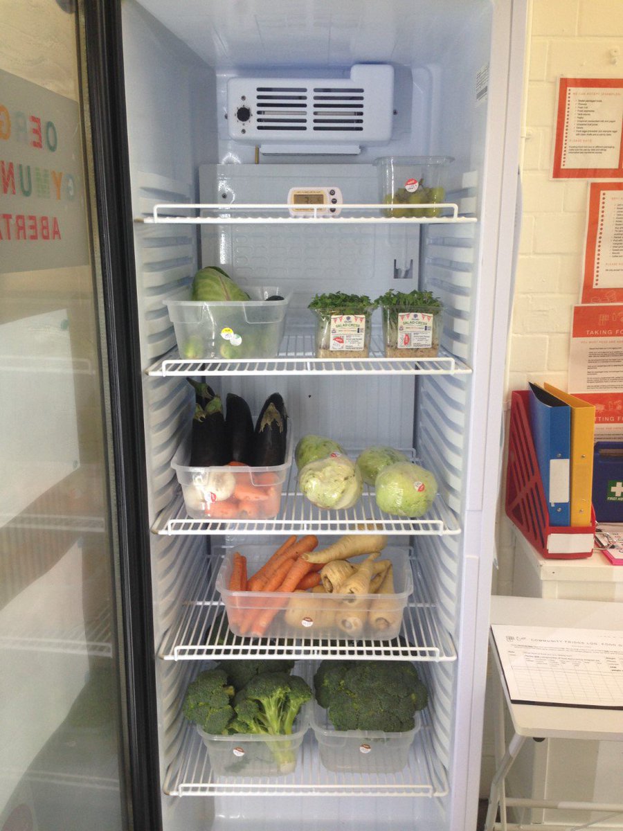 FridgeSwansea's tweet photo. Thanks to all those who visited @FridgeSwansea today.  We've just topped up the fridge with plenty of fresh veg, ready for tomorrow.  Opening between 11am and 3pm. @CaerLas  #CommunityFridge #Swansea #OergellGymunedol #Abertawe https://t.co/qQabN3e7AQ