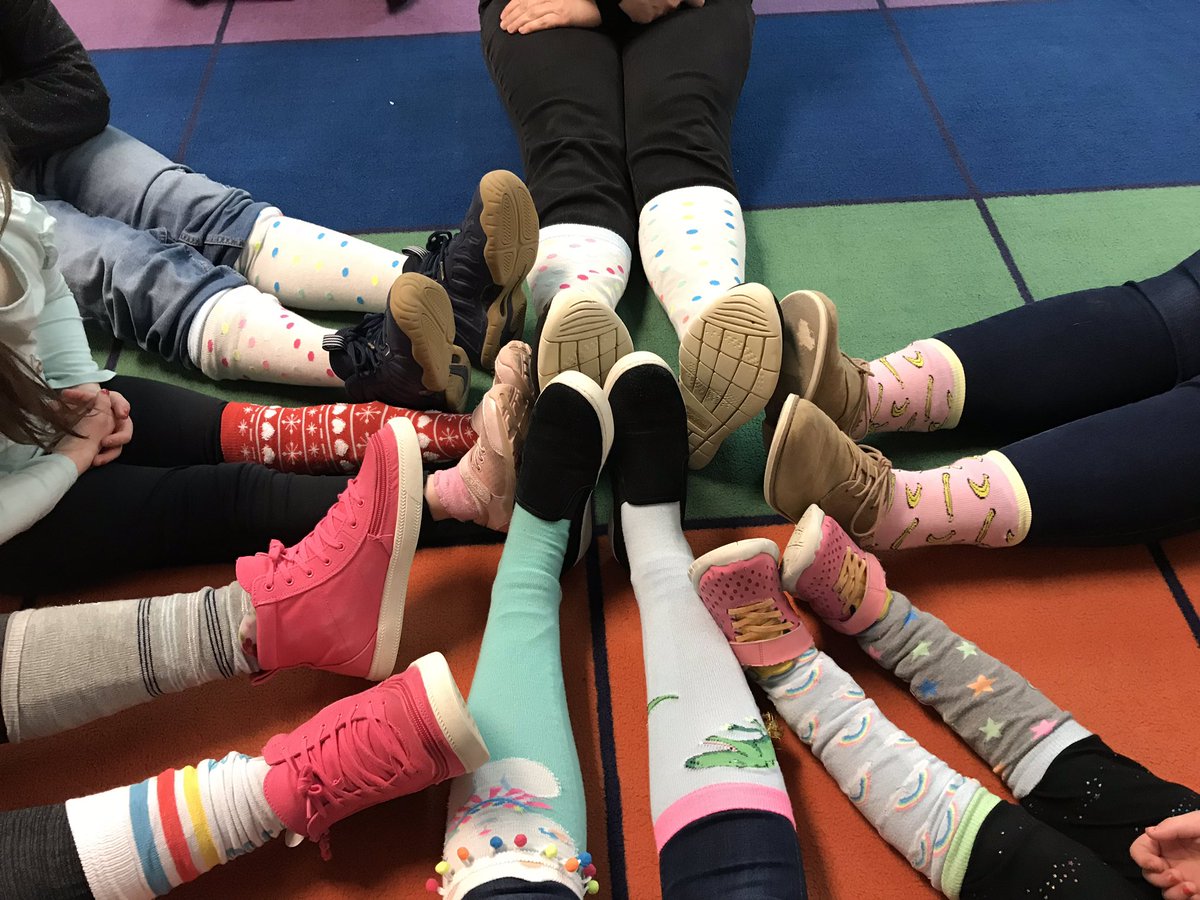 mrs_sball's tweet photo. It’s Down Syndrome awareness day! Loved seeing all of our crazy socks and celebrating our differences 💖 #NothingDownAboutIt #WorldDownsSyndromeDay @TroyUnion #tsdthinkers https://t.co/eNDXjzFsKl