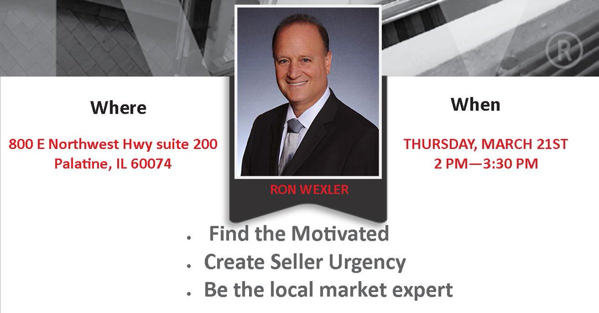 KWROCKS's tweet photo. Ron Wexler will be at the Market Center at 2PM TODAY! Come and learn from an expert! Register yourself and a friend while the seats last! Register with the link  https://t.co/fdnEcJAm7f https://t.co/gMREt5VFPH