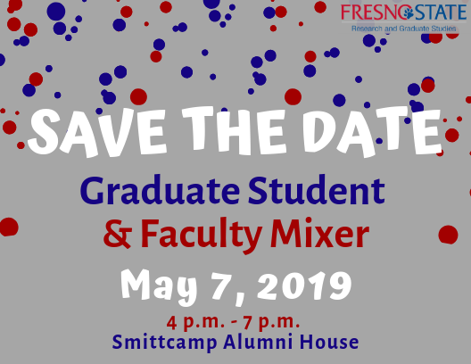 FS_GradNet's tweet photo. Join us to celebrate our @Fresno_State graduate students! More information coming soon!
#FresnoState #GradNet #GraduateStudents @fresnostateDRGS https://t.co/L3JIeKHmM0