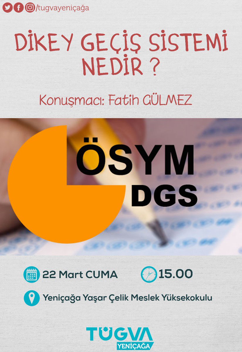 #TügvaÜniversite

Üniversite Koordinatörlüğümüzün düzenlediği "Dikey Geçiş Sistemi Nedir?" seminerinde aklınıza takılan tüm sorulara cevap bulabilirsiniz.😊

Burası TÜGVA Ne Ararsan Burada