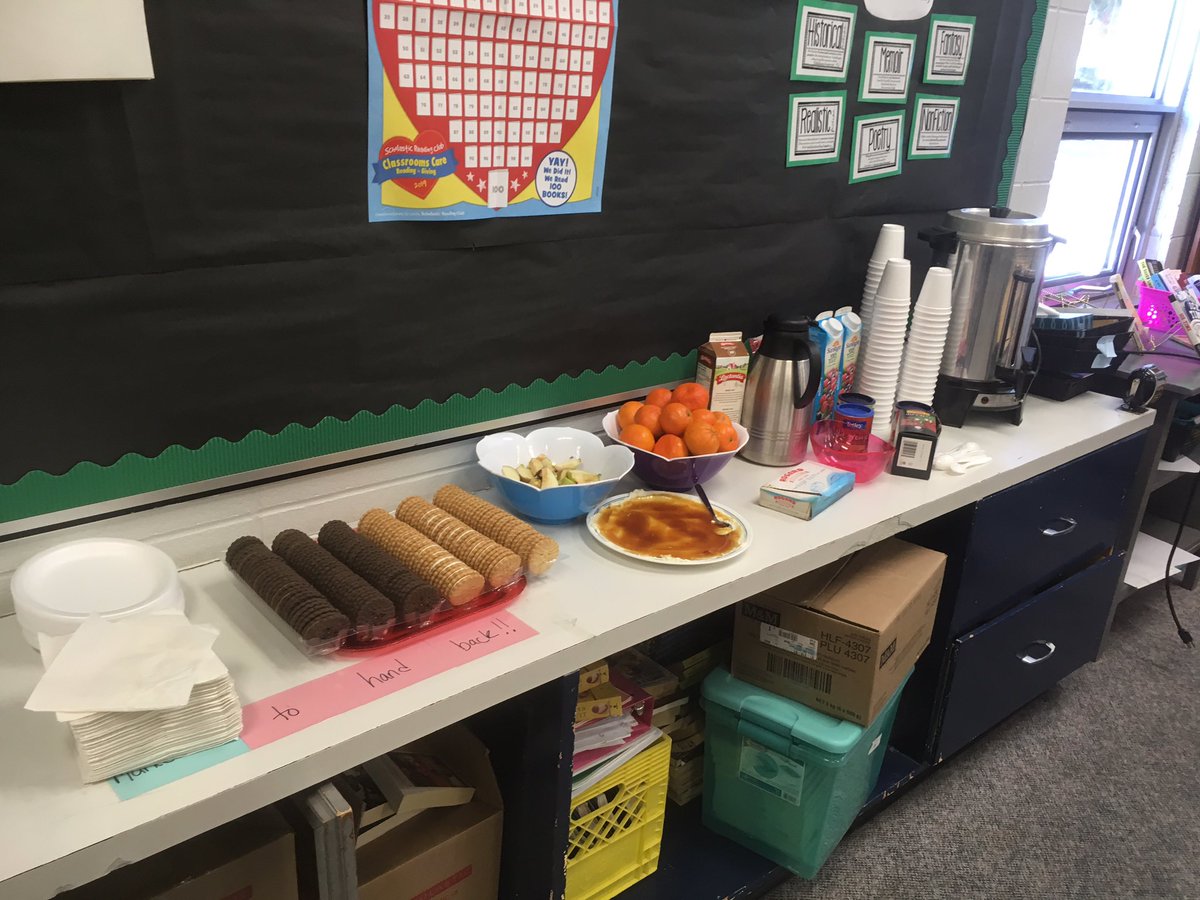 LesleaHanson's tweet photo. Celebrating #WorldPoetryDay with my annual #PoetryCafe... #FoodInspires #WritingPoetryAllDay @GSSDLit @PvilleSchool https://t.co/AuF1n0FYQ4