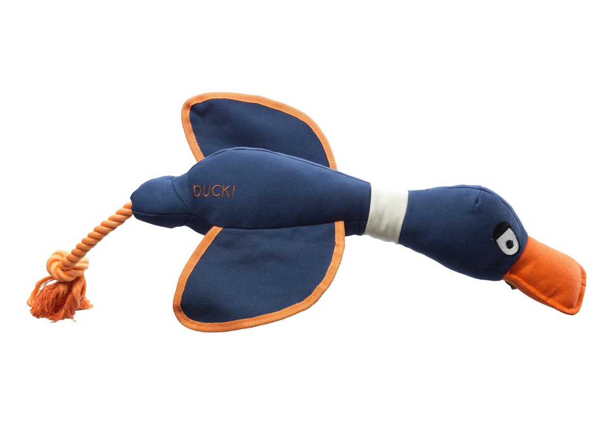 Pawfect_Friend's tweet photo. Canvas duck thrower dog toys at https://t.co/N3RSXNp0WD with a squeaker and rope tail for extra fun! #dogsoftwitter #duck #dog #toy https://t.co/OjUSMAat2s