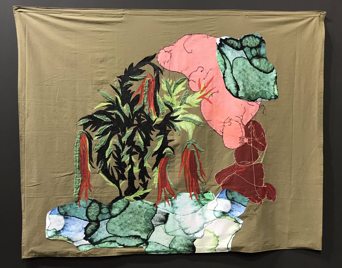 AnsieThread's tweet image. #gozdeilkin @artdubai Celebrating textiles in fine art #textiles #textile #textilewriter